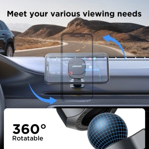 Buy Joyroom JR-ZS400 magnetic car mount for cockpit black - JYR1011 - {ean13} - Home Screen Store Europe