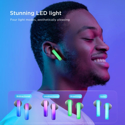 Buy Joyroom JR-TC1 IceLens Series LED TWS wireless headphones black - JYR1012 - {ean13} - Home Screen Store Europe