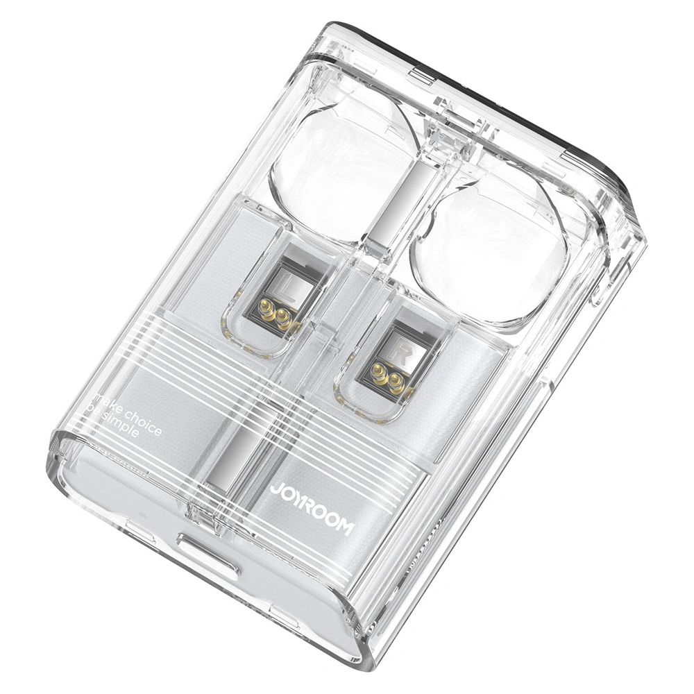 Słuchawki bezprzewodowe douszne TWS Joyroom JR-TC1 IceLens Series LED białe