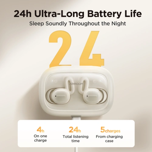 Kup Vezeték nélküli, fülbe helyezhető TWS Joyroom JR-TS1 Cozydots Sorozat Bluetooth 5.3 ENC fehér - JYR1016 - {ean13} - Sklep Home Screen