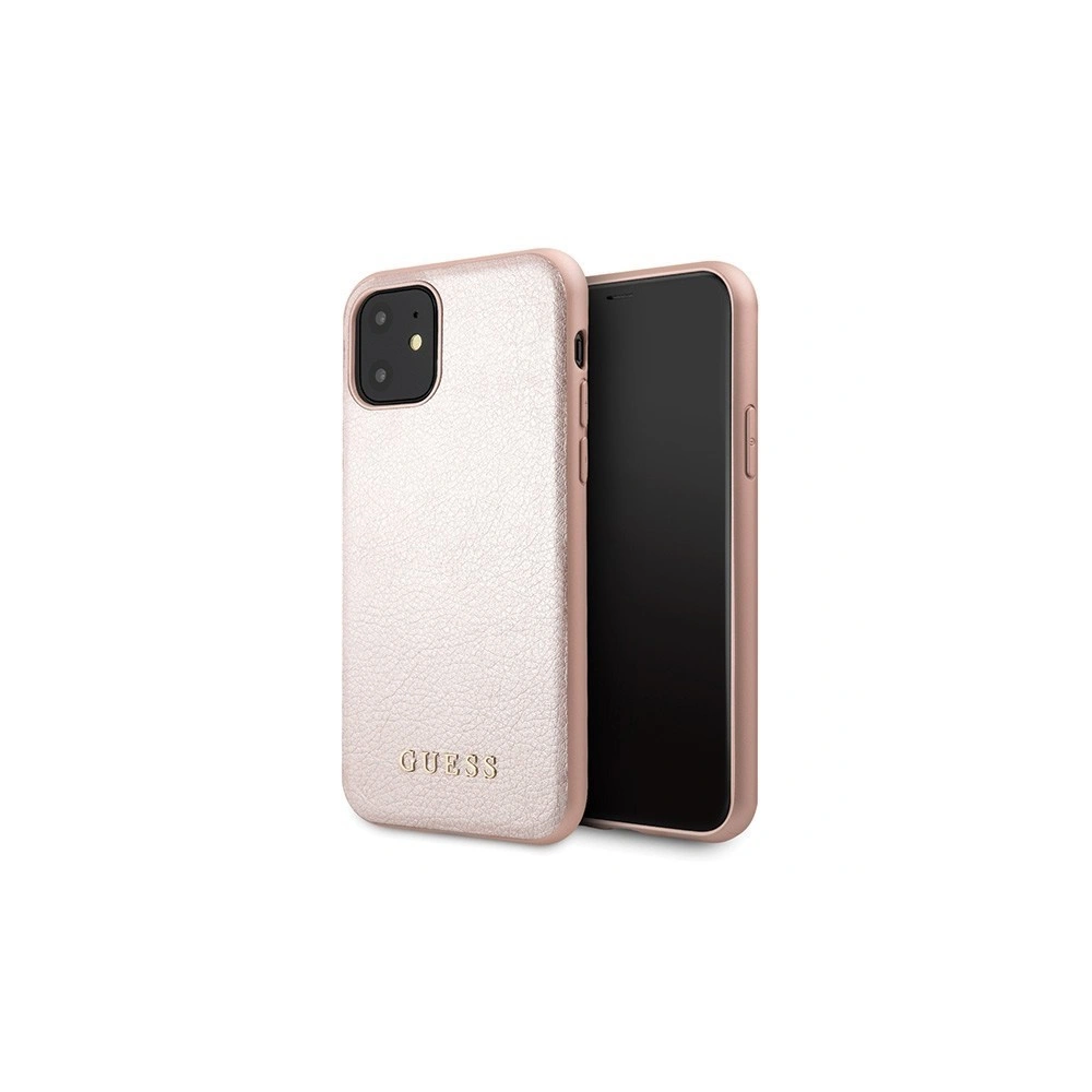 Etui Guess GUHCN61IGLRG Apple iPhone 11 różowo-złoty/rose gold hard case Iridescent