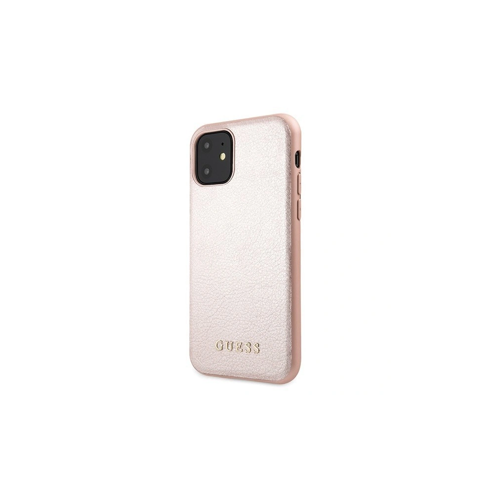 Etui Guess GUHCN61IGLRG Apple iPhone 11 różowo-złoty/rose gold hard case Iridescent