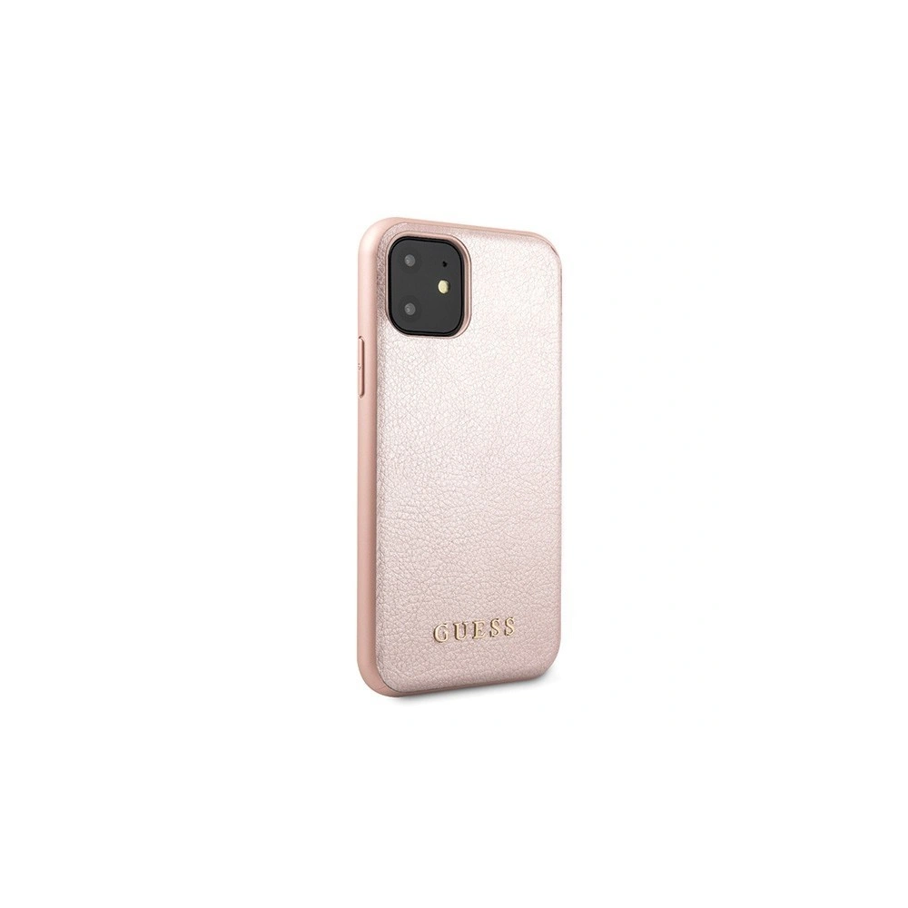 Etui Guess GUHCN61IGLRG Apple iPhone 11 różowo-złoty/rose gold hard case Iridescent