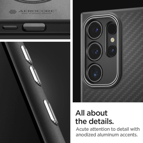 Kup Etui Spigen Enzo Aramid Samsung Galaxy S24 Ultra Matná černá - SPN3388 - {ean13} - Sklep Home Screen