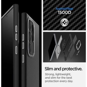Kup Etui Spigen Enzo Aramid Samsung Galaxy S24 Ultra Matt Fekete - SPN3388 - {ean13} - Sklep Home Screen