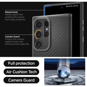 Buy Spigen Enzo Aramid Samsung Galaxy S24 Ultra Matte Black - SPN3388 - {ean13} - Home Screen Store Europe