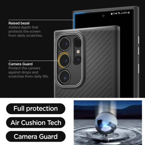 Kup Etui Spigen Enzo Aramid Samsung Galaxy S24 Ultra Matná černá - SPN3388 - {ean13} - Sklep Home Screen