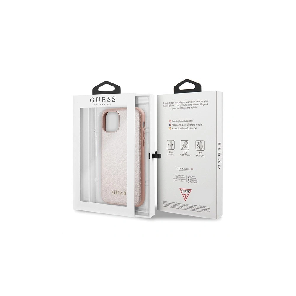 Etui Guess GUHCN61IGLRG Apple iPhone 11 różowo-złoty/rose gold hard case Iridescent