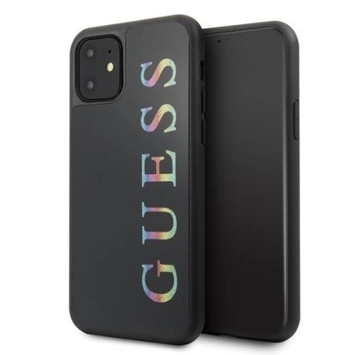 Kup Etui Guess GUHCN61LGMLBK Apple iPhone 11 černý/black hard case Glitter Logo - GUE213BLK - {ean13} - Sklep Home Screen