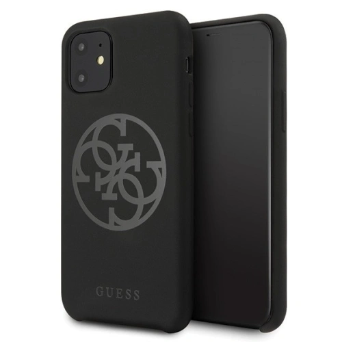 Kup Guess Apple Tasche GUHCN61LS4GBK iPhone 11 schwarz/schwarz Hartschale Silikon 4G Tone On Tone - GUE214BLK - {ean13} - Sklep Home Screen