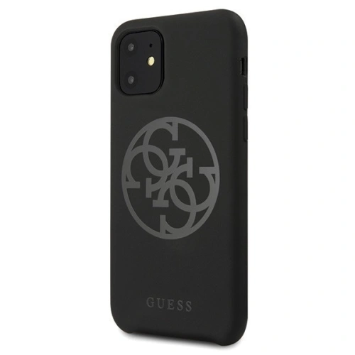 Kup Guess Apple Tasche GUHCN61LS4GBK iPhone 11 schwarz/schwarz Hartschale Silikon 4G Tone On Tone - GUE214BLK - {ean13} - Sklep Home Screen