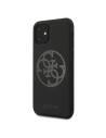 Kup Etui Guess GUHCN61LS4GBK Apple iPhone 11 negru/czarny hard case Silicone 4G Tone On Tone - GUE214BLK - {ean13} - Sklep Home Screen