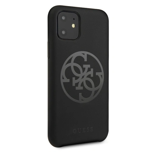 Kup Guess Apple Tasche GUHCN61LS4GBK iPhone 11 schwarz/schwarz Hartschale Silikon 4G Tone On Tone - GUE214BLK - {ean13} - Sklep Home Screen
