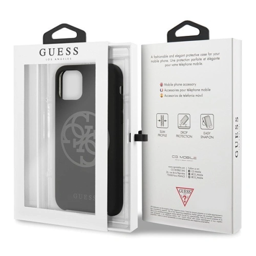 Kup Guess Apple Tasche GUHCN61LS4GBK iPhone 11 schwarz/schwarz Hartschale Silikon 4G Tone On Tone - GUE214BLK - {ean13} - Sklep Home Screen