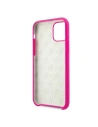Buy Guess GUHCN61LS4GFU iPhone 11 fuchsia hard case Silicone 4G Tone On Tone - GUE215FKS - {ean13} - Home Screen Store Europe