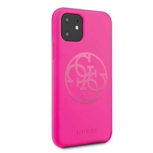 Kup Etui Guess GUHCN61LS4GFU Apple iPhone 11 fuchsie/fuchsie tvrdý kryt silikonový 4G Tone On Tone - GUE215FKS - {ean13} - Sklep Home Screen