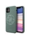 Etui Guess GUHCN61LS4GKA Apple iPhone 11 khaki tvrdý obal silikonový 4G Tone On Tone
