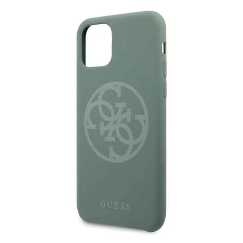 Kup Guess Apple Case GUHCN61LS4GKA iPhone 11 khaki Hartschalenetui Silikon 4G Tone On Tone - GUE216KHA - {ean13} - Sklep Home Screen