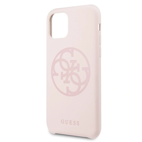 Kup Etui Guess GUHCN61LS4GLP Apple iPhone 11 világos rózsaszín hard case Szilikon 4G Tone On Tone - GUE217PNK - {ean13} - Sklep Home Screen