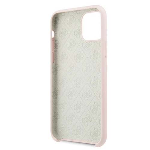 Kup Etui Guess GUHCN61LS4GLP Apple iPhone 11 világos rózsaszín hard case Szilikon 4G Tone On Tone - GUE217PNK - {ean13} - Sklep Home Screen