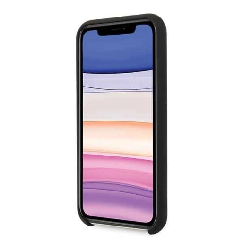 Kup Etui Guess GUHCN61LSLMGBK Apple iPhone 11 black/czarny hard case Silicone Vintage Gold Logo - GUE218BLK - {ean13} - Sklep Home Screen