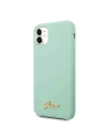 Kup Etui Guess GUHCN61LSLMGG Apple iPhone 11 zelený/green hard case Silicone Vintage Gold Logo - GUE219GRN - {ean13} - Sklep Home Screen