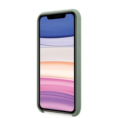 Kup Etui Guess GUHCN61LSLMGKA Apple iPhone 11 khaki tvrdý kryt silikonový Vintage Gold Logo - GUE220KHA - {ean13} - Sklep Home Screen