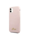 Kup Etui Guess GUHCN61LSLMGLP Apple iPhone 11 roz hard case din silicon vintage cu logo auriu - GUE221PNK - {ean13} - Sklep Home Screen
