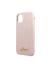 Kup Etui Guess GUHCN61LSLMGLP Apple iPhone 11 roz hard case din silicon vintage cu logo auriu - GUE221PNK - {ean13} - Sklep Home Screen