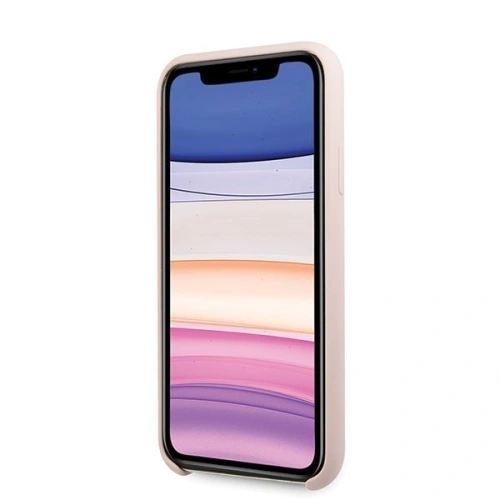 Kup Etui Guess GUHCN61LSLMGLP Apple iPhone 11 roz hard case din silicon vintage cu logo auriu - GUE221PNK - {ean13} - Sklep Home Screen