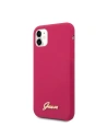 Kup Etui Guess GUHCN61LSLMGRE Apple iPhone 11 roșu/burgundă husă dură Silicone Vintage Gold Logo - GUE222RED - {ean13} - Sklep Home Screen