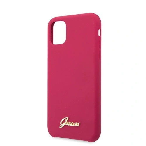 Kup Etui Guess GUHCN61LSLMGRE Apple iPhone 11 roșu/burgundă husă dură Silicone Vintage Gold Logo - GUE222RED - {ean13} - Sklep Home Screen