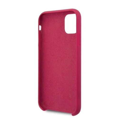 Kup Etui Guess GUHCN61LSLMGRE Apple iPhone 11 roșu/burgundă husă dură Silicone Vintage Gold Logo - GUE222RED - {ean13} - Sklep Home Screen