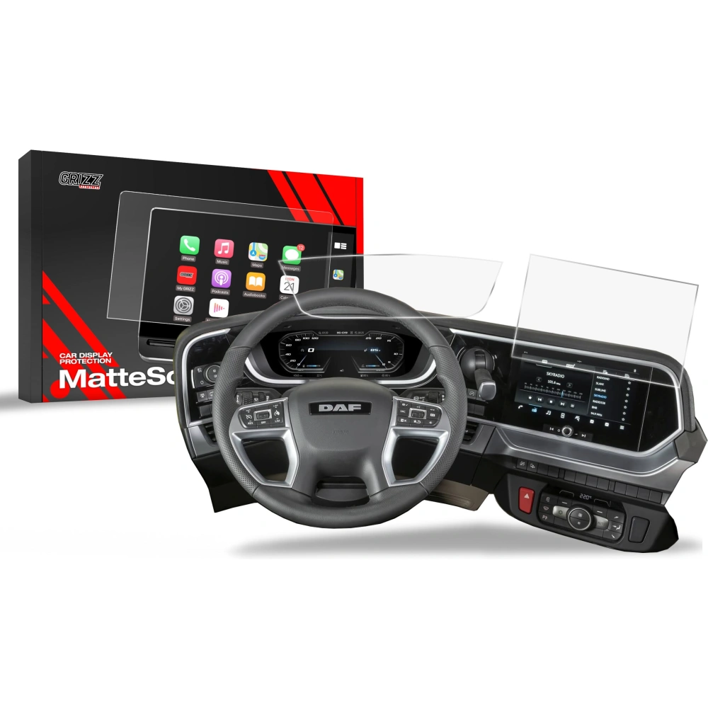 Folia matowa GrizzGlass CarDisplay Protection do DAF XF NGD [2w1]