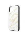 Kup Etui Guess GUHCN61MGGWH Apple iPhone 11 alb/white hard case Glitter Marble Glass - GUE224WHT - {ean13} - Sklep Home Screen