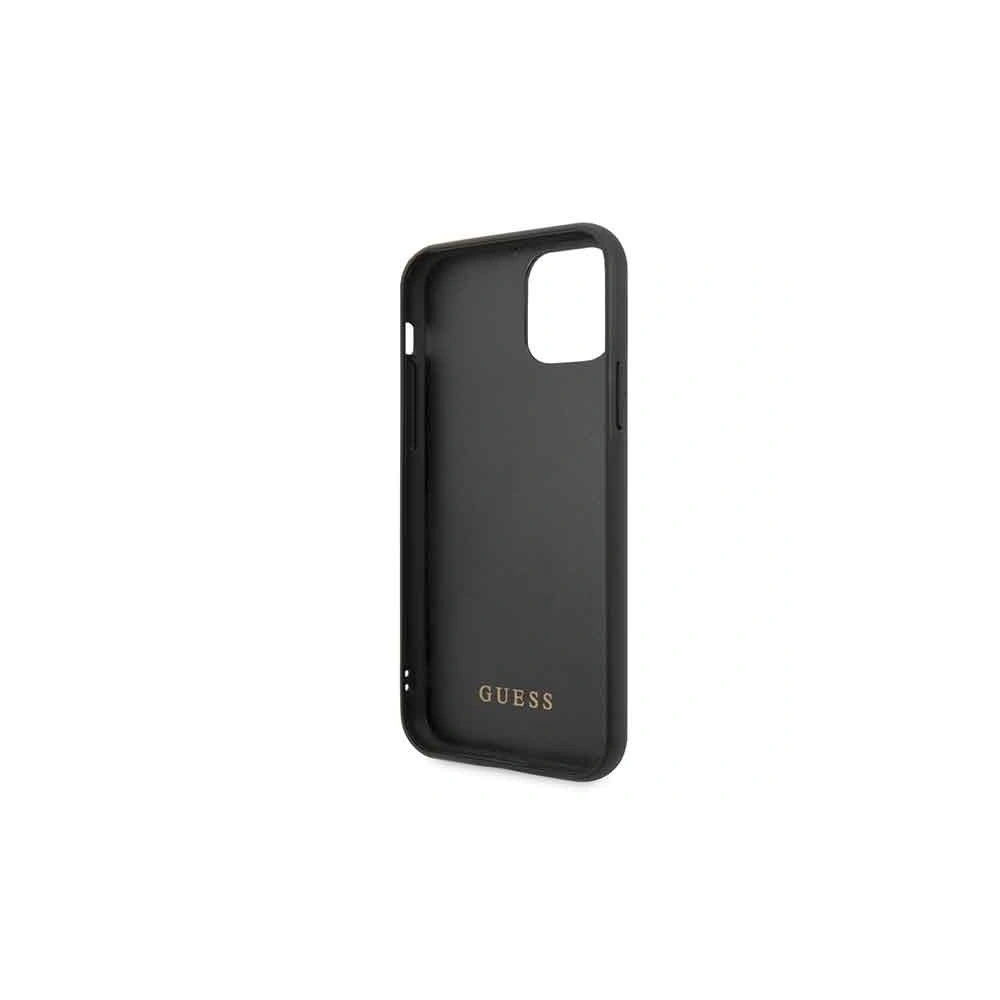 Etui Guess GUHCN61MGGWH Apple iPhone 11 biały/white hard case Glitter Marble Glass