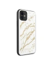 Kup Etui Guess GUHCN61MGGWH Apple iPhone 11 biały/white hard case Glitter Marble Glass - GUE224WHT - {ean13} - Sklep Home Screen