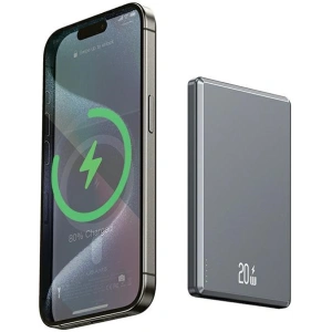 Kup Powerbank bezprzewodowy USAMS US-CD220 5000mAh 20W Fast Charge ciemnoszary/dark grey - USA1088 - {ean13} - Sklep Home Screen