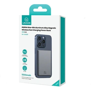 Kup Powerbank bezprzewodowy USAMS US-CD220 5000mAh 20W Fast Charge ciemnoszary/dark grey - USA1088 - {ean13} - Sklep Home Screen