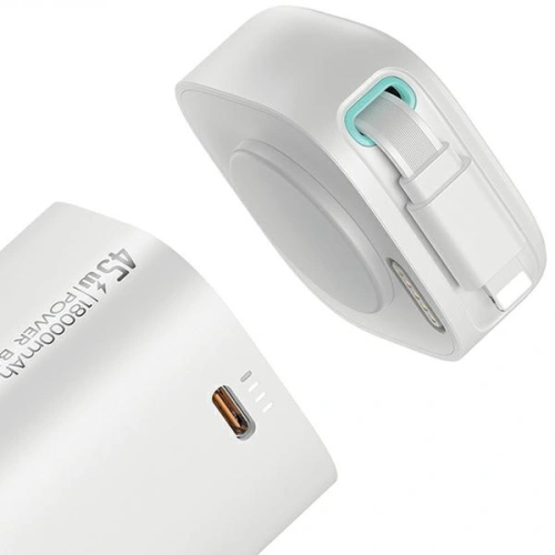 Buy USAMS US-CD217 powerbank 18000mAh PD 45W Fast Charge XMF Series + Lightning cable white - USA1092 - {ean13} - Home Screen Store Europe