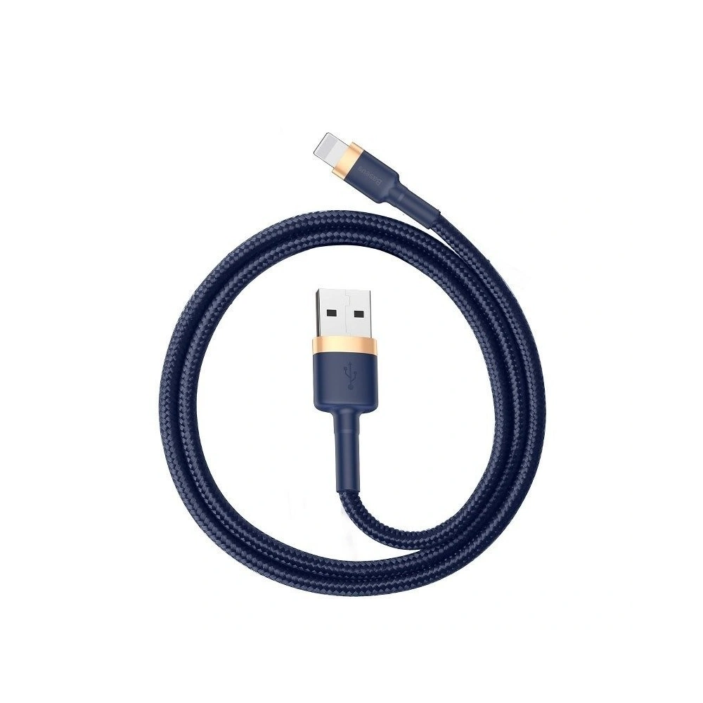 Kabel USB Lightning  Baseus Cafule 2.4A 1m (złoto-granatowy)