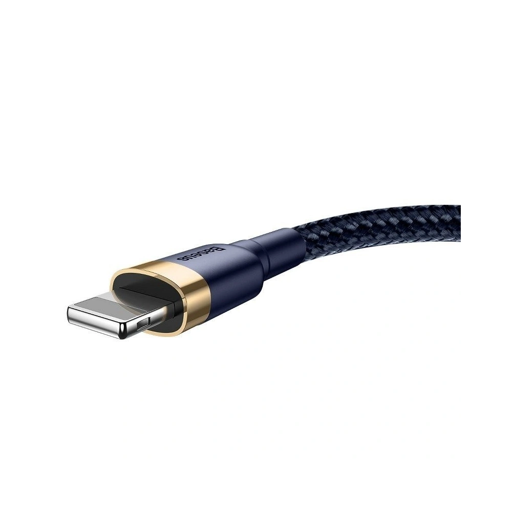 Kabel USB Lightning  Baseus Cafule 2.4A 1m (złoto-granatowy)
