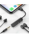 Kup Adaptér Audio Baseus L52 Lightning na Mini Jack 3.5mm a 2x Lightning (černý) - BSU650BLK - {ean13} - Sklep Home Screen