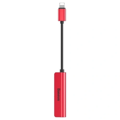 Kup Baseus 3.5mm Audio-Adapter L52 Lightning auf Mini Jack und 2x Lightning (rot) - BSU651RED - {ean13} - Sklep Home Screen