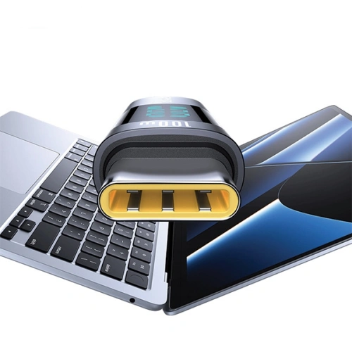 Kup Adapter USAMS US-SJ682 AU18 USB-C / USB-C Digitalanzeige 100W Stahl/Aluminium - USA1095 - {ean13} - Sklep Home Screen