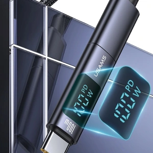 Kup Adapter USAMS US-SJ682 AU18 USB-C / USB-C Digitalanzeige 100W Stahl/Aluminium - USA1095 - {ean13} - Sklep Home Screen