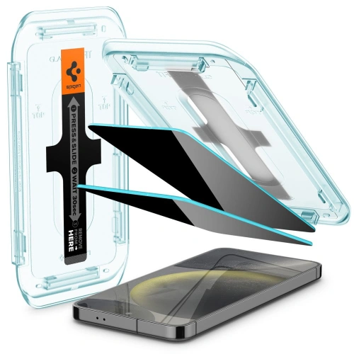 Kup Gehärtetes Glas Spigen GLAS.tR ez Fit Samsung Galaxy S24 Privacy [2 PACK] - SPN3390 - {ean13} - Sklep Home Screen