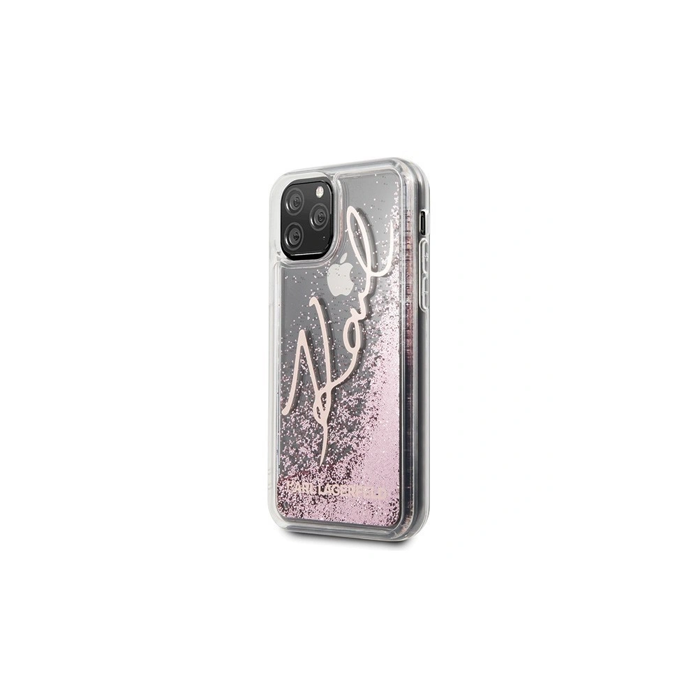 Karl Lagerfeld KLHCN58TRKSRG iPhone 11 Pro różowo-złoty/rose gold Glitter Signature