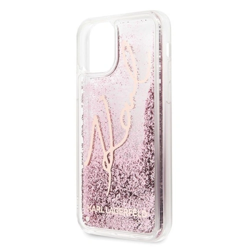 Kup Karl Lagerfeld KLHCN58TRKSRG iPhone 11 Pro rózsaszín-arany/rose gold Glitter Signature - KLD136RS - {ean13} - Sklep Home Screen