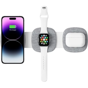 Kup Ładowarka bezprzewodowa Tech-Protect QI15W-A32 3in1 Magnetic Magsafe Wireless Charger Grey + kabel USB-C / USB-C 120cm - THP2773 - {ean13} - Sklep Home Screen